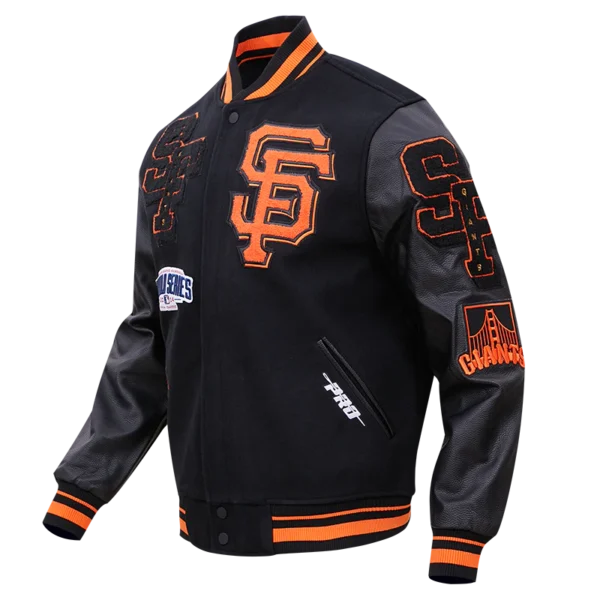 San Francisco Giants Mash Up Logo Varsity Jacket