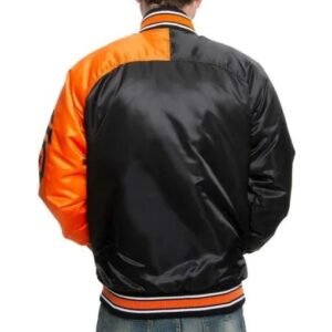 San Francisco Giants Stadium Black And Orange Varsity Jacket