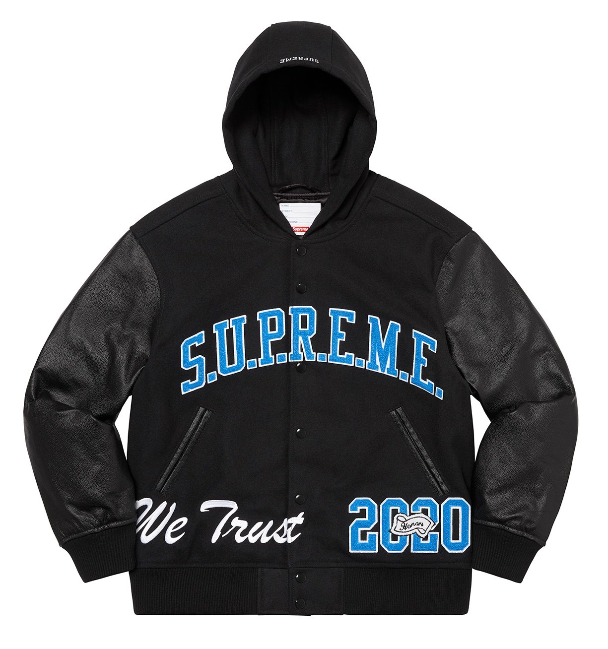 Supreme King Hooded Varsity Jacket