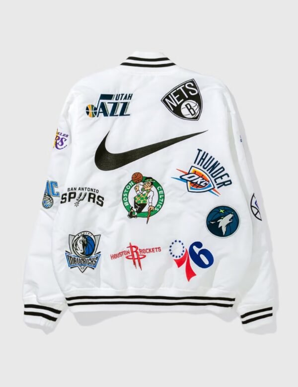 Supreme X Nike NBA Teams Logo Varsity Jacket