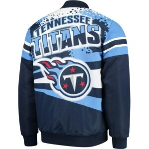 Tennessee Titans Extreme Alpha Satin Varsity Jacket