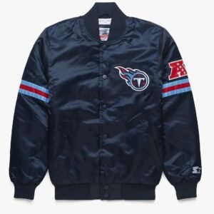 Tennessee Titans Satin Varsity Jacket