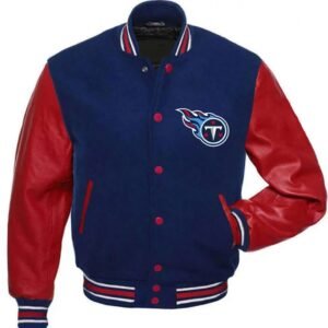Tennessee Titans Varsity Red and Blue Jacket