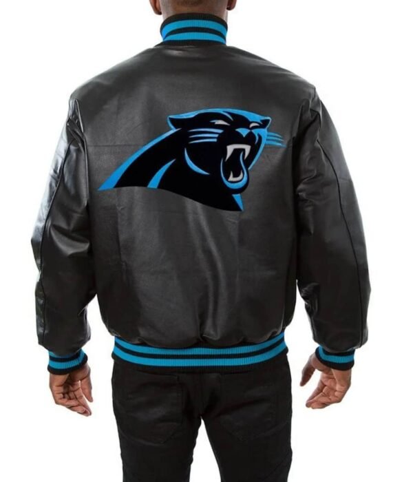 Carolina Panthers Black Leather Jacket