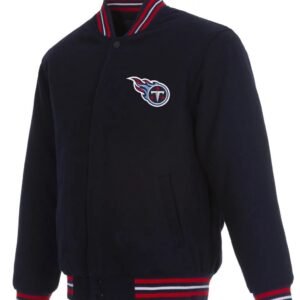 Tennessee Titans Navy Blue Wool Jacket