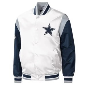 Warm-Up Pitch Dallas Cowboys Varsity Satin Jacket