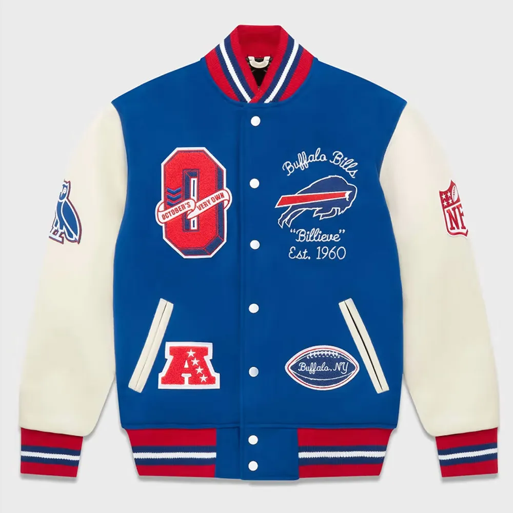 OVO X NFL Buffalo Bills Varsity Jacket