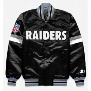 Las Vegas Raiders Home Game Satin Jacket