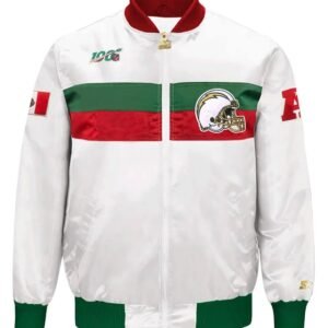 Los Angeles Chargers Mexico 2019 White Satin Jacket