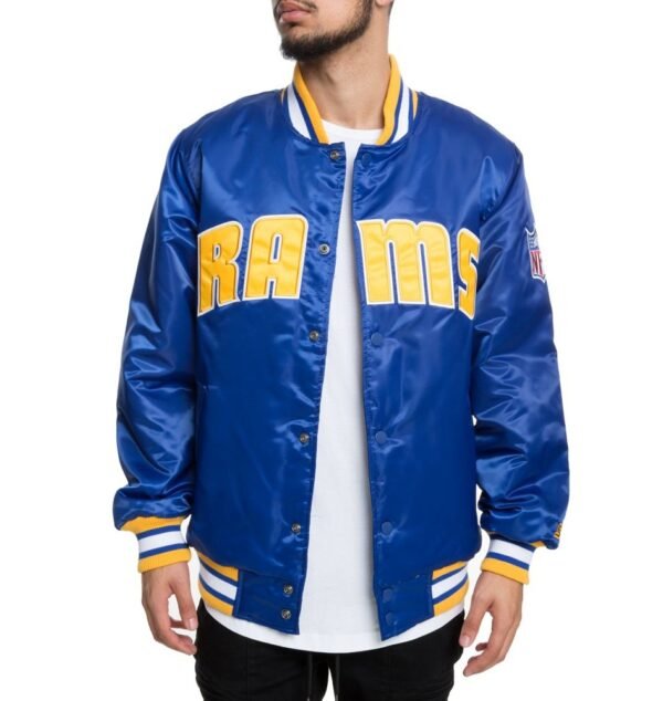 Los Angeles Rams Full-Snap Satin Jacket