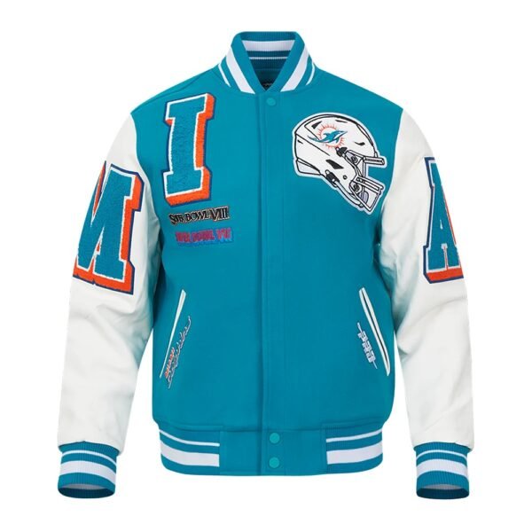 Miami Dolphins Mashup Varsity Jacket