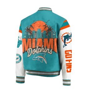 Miami Dolphins NFL Bomber Baseball Jacket