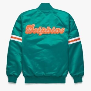 Miami Dolphins Satin Varsity Jacket