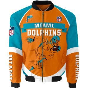 Miami Dolphins Team Players Varsity Jacket