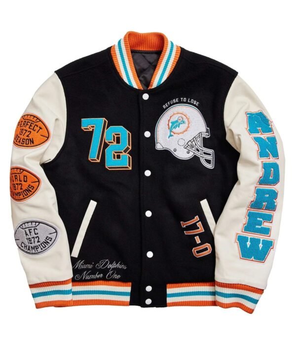 Miami Dolphins Wool Varsity Jacket
