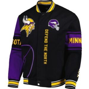 Minnesota Vikings JH Design Twill Full-Snap Jacket