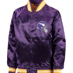 Minnesota Vikings Satin Full-Snap Jacket