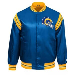 NFL Los Angeles Rams The Enforcer Royal Blue Satin Jacket