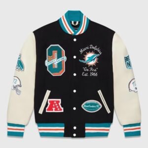 OVO X NFL Miami Dolphins Varsity Jacket