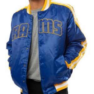 Rams LA Satin Blue Jacket