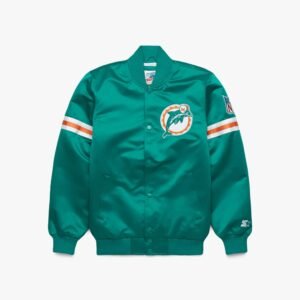 Starter Miami Dolphins Heavyweight Satin Jacket