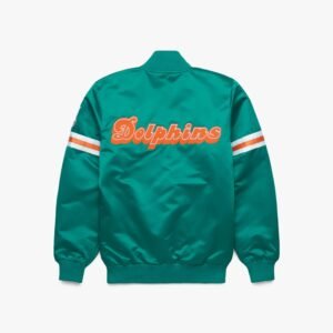 Starter Miami Dolphins Heavyweight Satin Jacket